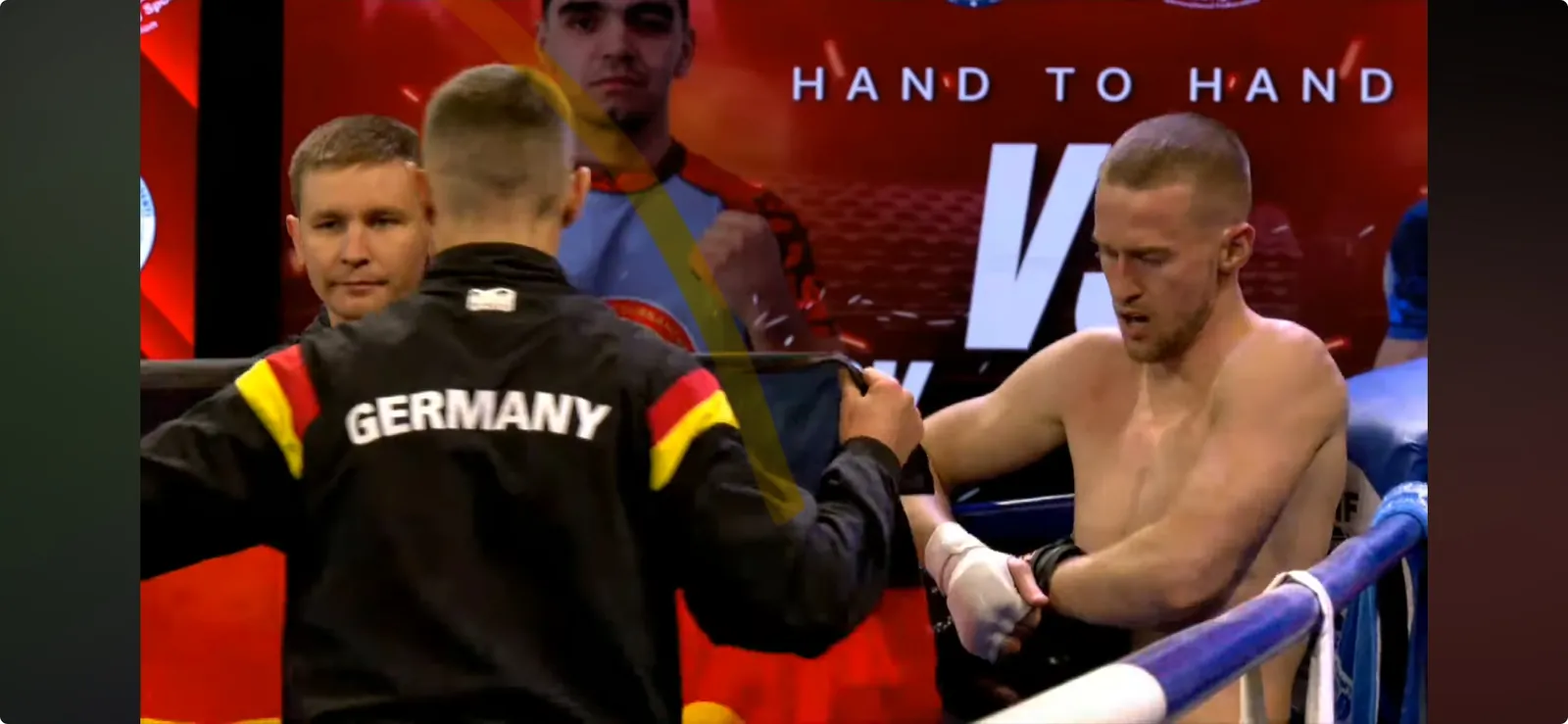 Deutsche Ringecke bei einer Fight Night